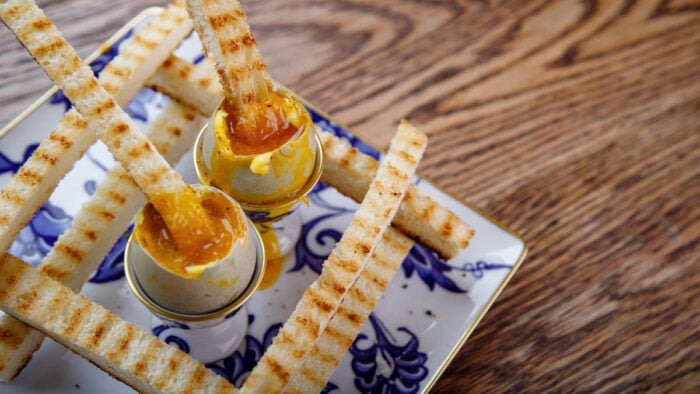 Oeuf À La Coque - Soft-Boiled Eggs with Soldiers.