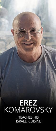 Chef Erez Komarovsky teaches Israeli cuisine