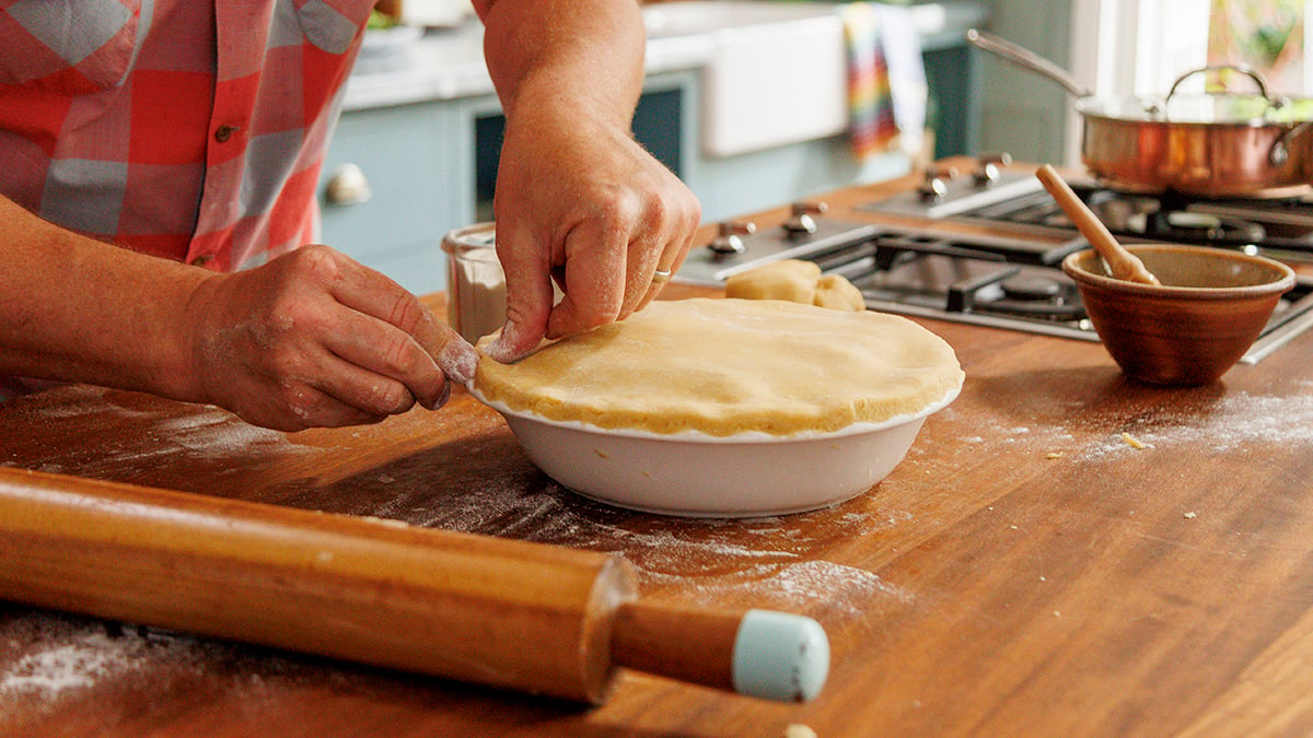 Pastry Dough. Pastry dough, once mastered, opens up a world of opportunities. Learn Jamie’s own principles for making a hybrid, crumbly pastry that works for both savory and sweet dishes. Pay close attention, as you learn the pastry techniques that took Jamie over 30 years to master.