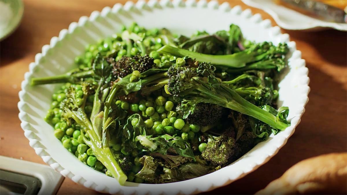 Steamed Vegetable Stack. Layer veg in a stack and steam them for a color-packed and nourishing side dish.